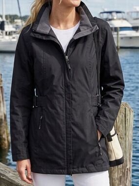 Gerry Weber Black Utility Coat with Contrast Collar